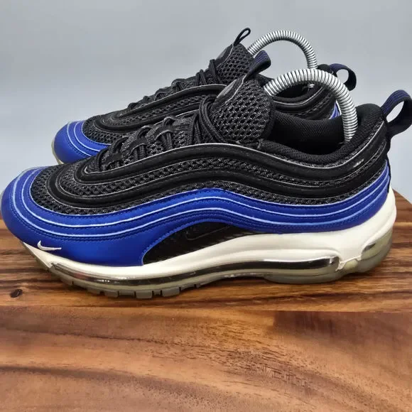 Nike Air Max 97 Shoes Men's 9 Royal Blue Black Lace Up Low Top Athletic Sneakers - Picture 3 of 9
